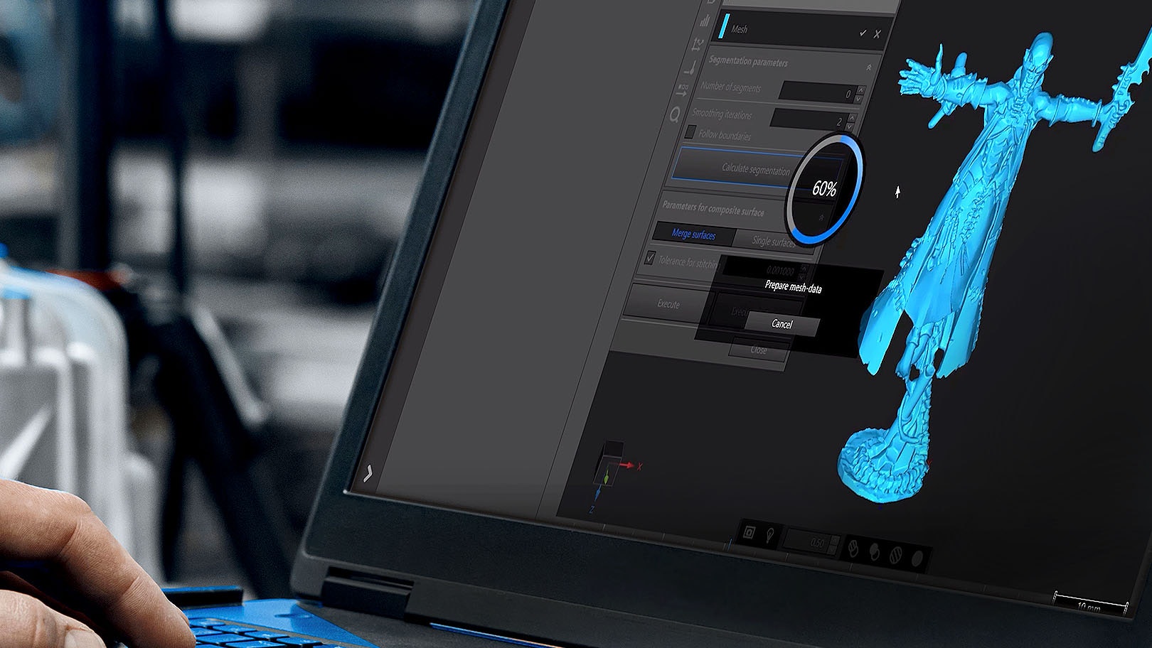 From scan to CAD for organic shapes in ZEISS REVERESE ENGINEERING software