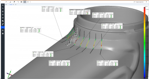 Weld Check app in ZEISS INSPECT software evaluates welded structures