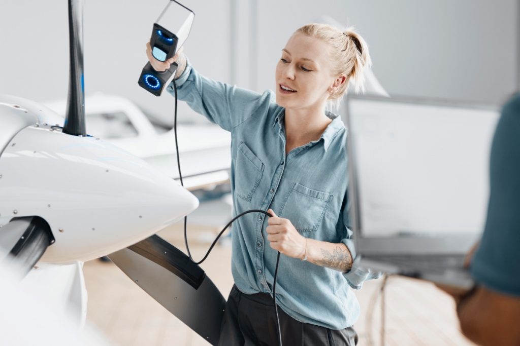 T-SCAN hawk 2 for 3D scanning in aerospace