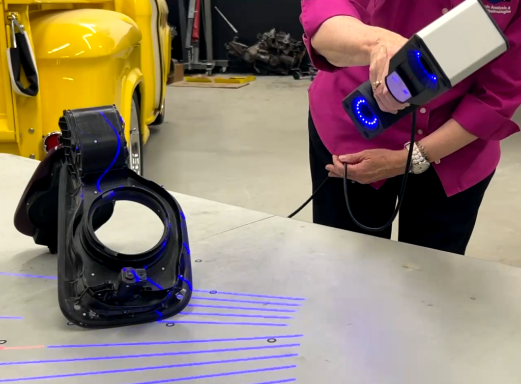3D scanning automotive parts at Girl Gang Garage with ZEISS T-SCAN hawk 2