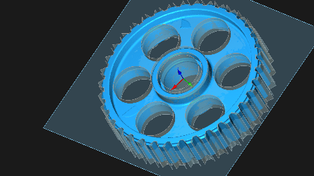 A round object is being evaluated in ZEISS REVERSE ENGINEERING software.