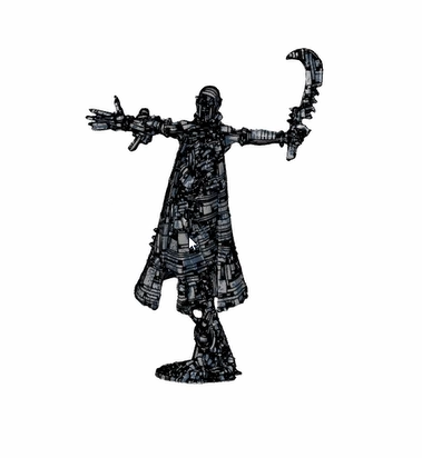 3D mesh of small figurine