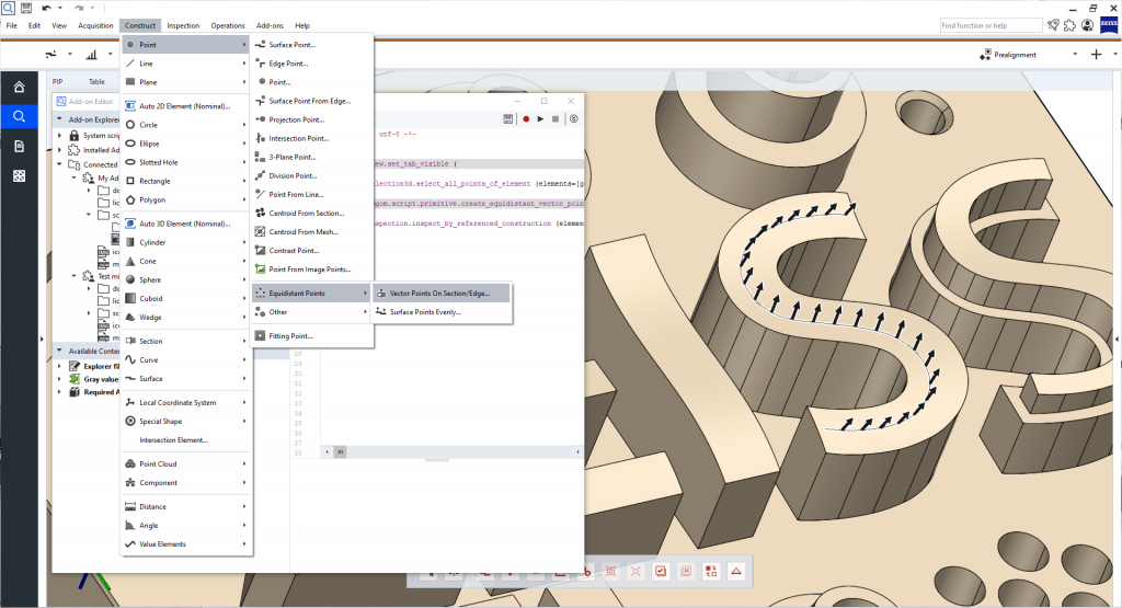 Scripting in ZEISS INSPECT software