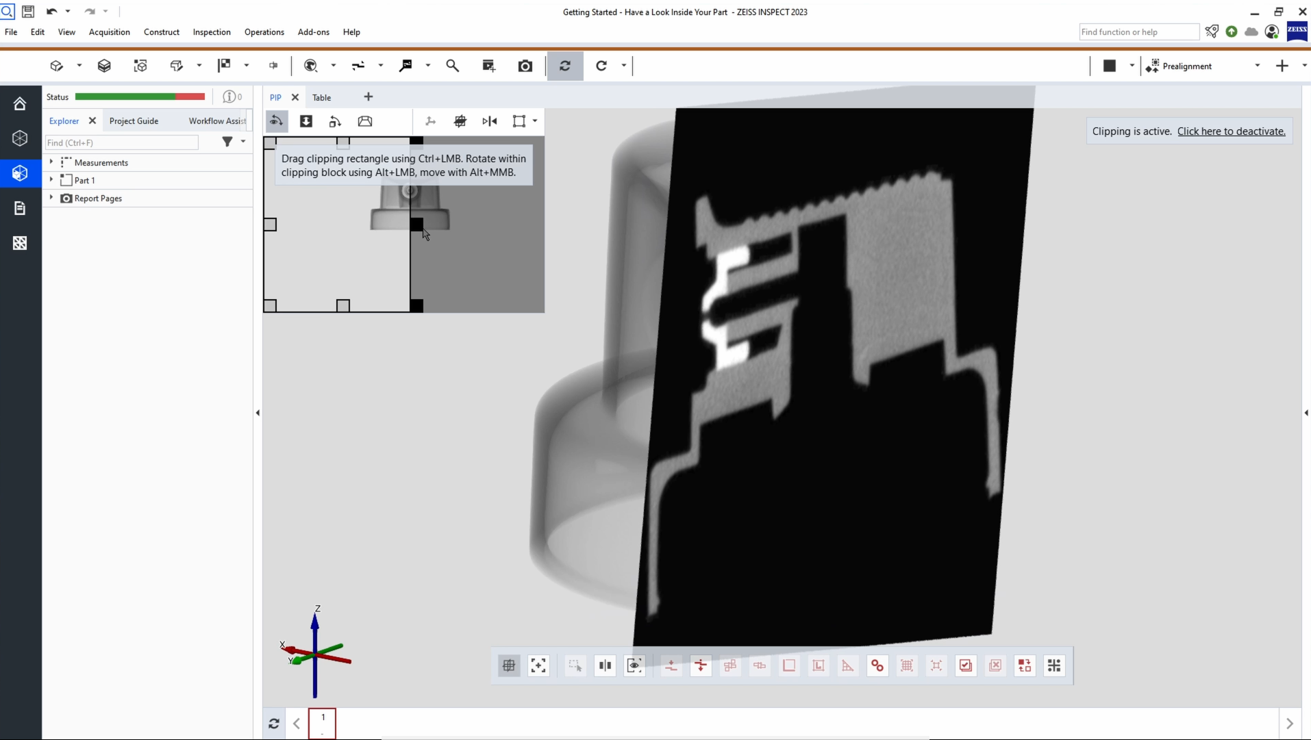 Getting Started METROTOM 1 Volume visualization